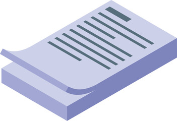 Stack of papers with a folded corner, creating a visual representation of documents for business or education