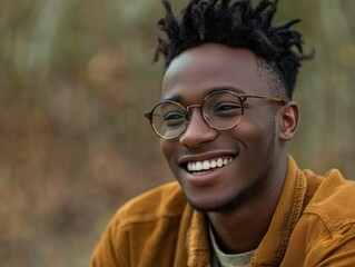 Smiling Young Men in Outdoor Settings