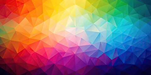 Obraz premium Abstract background featuring macro gradient colored triangle pattern