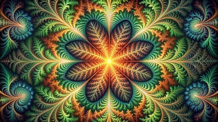 abstract background fractal geometry natural inspiration