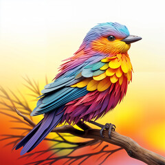 Obraz premium blue and yellow macaw