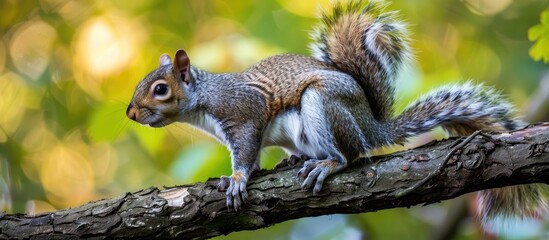 Squirrel on a branch
