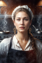 portrait of a beautiful young woman