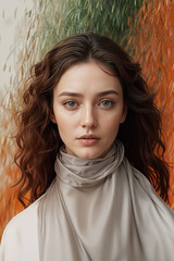 portrait of a beautiful young woman