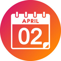 2 April Vector Icon Design