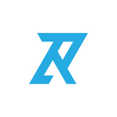 initial zr letter logo design vector template, zr logo vector design, rz letter logo, rz logo for business.