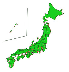 日本地図_全土簡略版