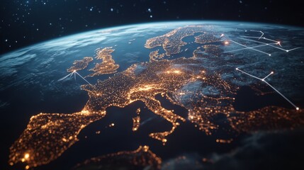 The Earth Overview at Night