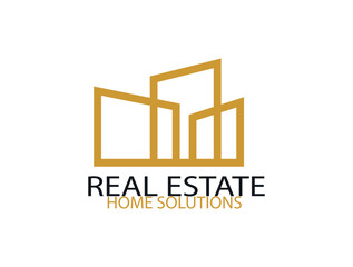 Real estate corporate logo design. Real estate logo vector template. Corporate real estate logo eps 10