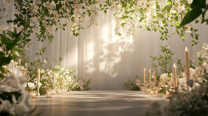 Fototapeta premium a wedding stage decoration feature