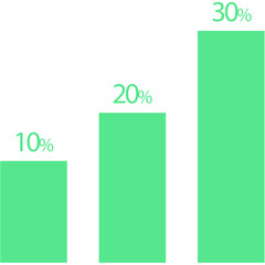  Business infographics icons with different diagram vector illustration. Abstract data visualization, marketing charts and graphs. Business statistics, planning and analytics, forecasting growth rates
