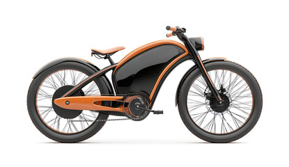 Obraz premium a black and orange bicycle