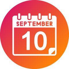 10 September Vector Icon Design