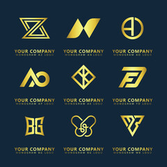 Monogram Logo Vector Art