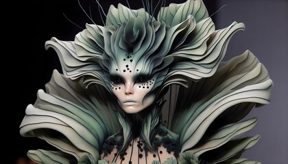 Naklejka premium Reinas Botánicas: Elegancia del Bosque