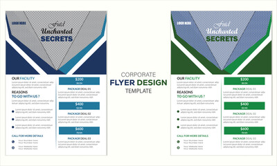 Creative modern minimal and business flyer template colorful geometric circle design 