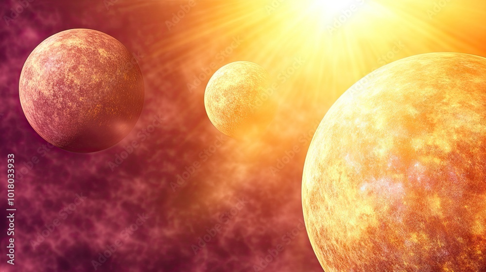 Poster close-up of a researcher analyzing data from a space probe exploring the outer planets of the solar 