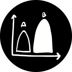 Business infographics icons with different diagram vector illustration. Abstract data visualization, marketing charts and graphs. Business statistics, planning and analytics, forecasting growth rates