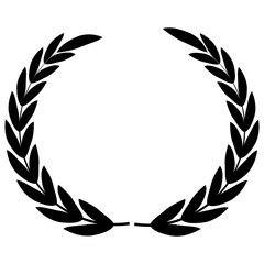 Fototapeta premium Wreaths and branches with leaves. Hand drawing laurel wreaths and branches collection. Laurels wreaths, swirls, twigs and flower ornaments. Herbs, flowers and plants elements. Design elements.