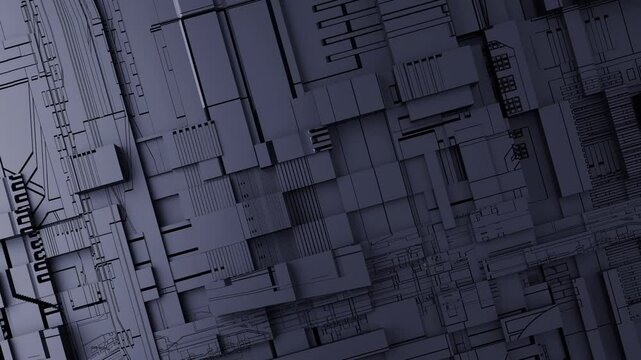 3D Abstract Background technology basic shape polygon for technology futuristic concept