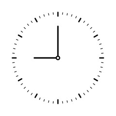 Thin, elegant, simple wall clock. simple analog watch face