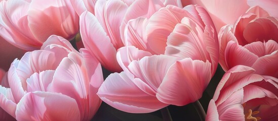 Pink Tulips Macro Photography