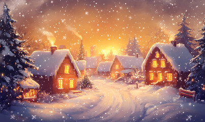 Naklejka premium Christmas and New Year-themed graphic backgrounds for cards