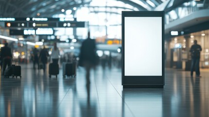 The Blank Airport Advertisement Board