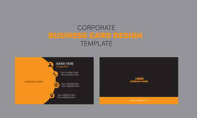 Creative modern minimal name card and business card template design 