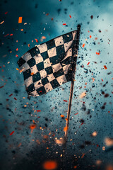 checkered flag celebration