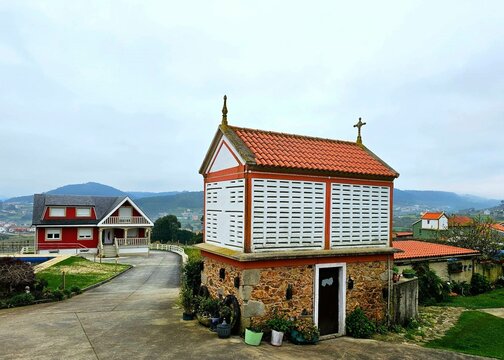 H&oacute;rreo tradicional gallego en Cabana de Berganti&ntilde;os, Galicia