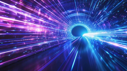 Obraz premium Speed of Light Tunnel