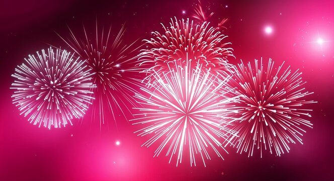 Pink theme abstract sparkles and fireworks background wallpaper