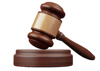 Judge gavel png 3D element, transparent background © Daniel