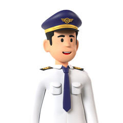 Pilot Professional Profession Profile 3D Avatar