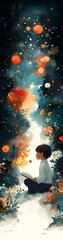 a colorful explosion in space

