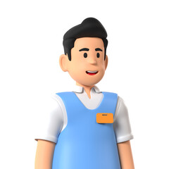 Salesman Professional Profession Profile 3D Avatar