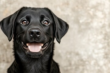 Fototapeta premium Cheerful Labrador Dog Smiling Brightly