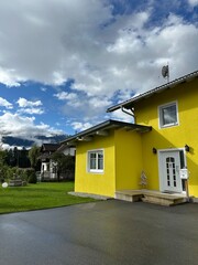 house on the hill mountains alps