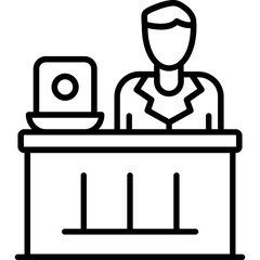 Check In Desk Icon