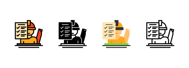 Set of Site Supervisor Icon