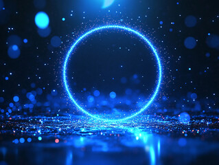 Neon circle on a dark background, glowing circle, Set of glowing frame designs in blue, pink, yellow, abstract mandala bright colored circle background. Collection of glowing neon lights on a dark bac