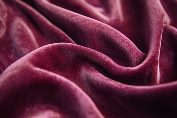 Obraz premium Luxurious Velvet Fabric Close-Up in Rich Color 