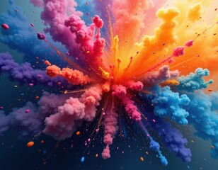 abstract watercolor background with blots