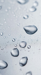 Crystal Clear Water Droplets on Waterproof Texture  