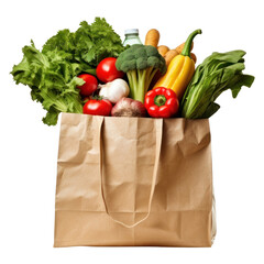 PNG Bag food white background cauliflower.