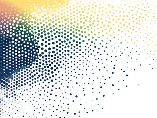 2408 21.A halftone pattern featuring a gradient of dots on a clean white background. The dots vary in size and density, forming a smooth transition that creates a playful, dynamic texture reminiscent