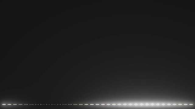 warmes wei&szlig;es LED-Lauflicht, am unteren Rand