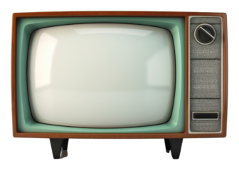 PNG Retro vintage TV set television screen electronics.