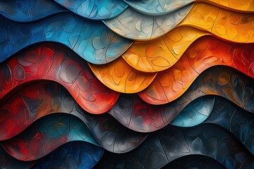 abstract background in colors and patterns for International Credit Union Day